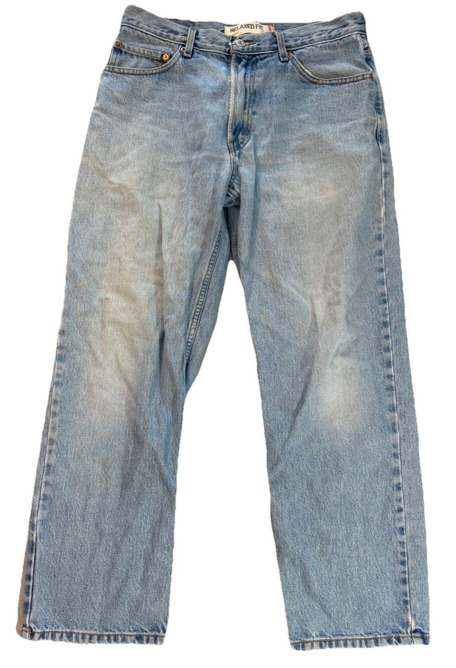 Vintage Levis 550 Jeans Mens 33x30 (Actual 33x27.5) Light Wash Relaxed Fit Y2K